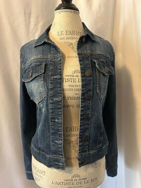 Kut From The Kloth Amelia Women's Dark Blue Denim Jean Jacket